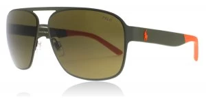 image of Polo PH3105 Sunglasses Rubber Olive 932173 62mm