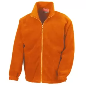 Image of Result Mens Full Zip Active Fleece Anti Pilling Jacket (L) (Orange)