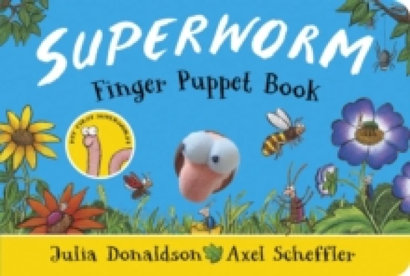 Image of Superworm Finger Puppet Book - the wriggliest, squiggliest superhero ever! Hardback