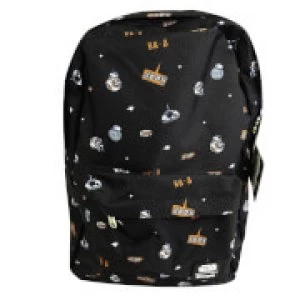 image of Loungefly Star Wars Droids All Over Print Backpack