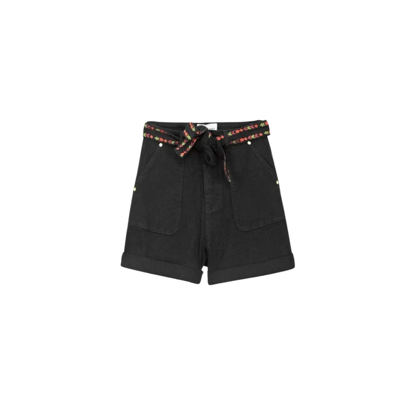 Image of La Petite Etoile Womens shorts La Petite Etoile Soeli Noir Female 38