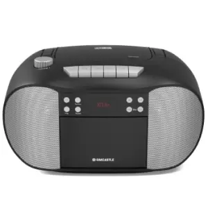 Image of Oakcastle Bcx10 Boombox UK Black With Cd Player/Cassette Player/Fm Radio Black
