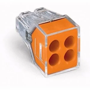 Image of Zexum 4 Way Toolless Push-In Conductor Connection Box / Single