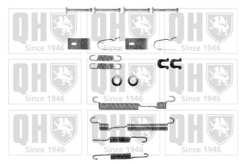 Image of QUINTON HAZELL Brake shoe fitting kit QUINTON HAZELL BFK263