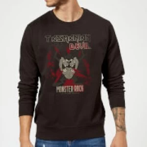 Image of Looney Tunes Tasmanian Devil Monster Rock Sweatshirt - Black