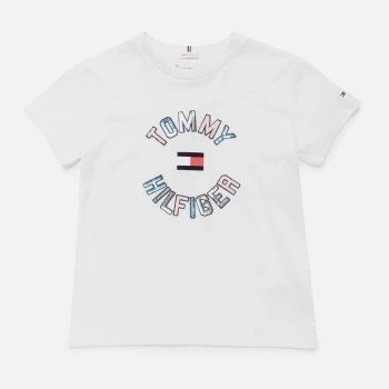 Image of Tommy Hilfiger Girls Sequins T-Shirt - White - 12 Years