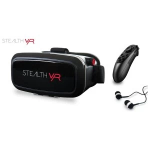 image of Stealth VR100 Virtual Reality Black Headset Bundle (iOS & Android)