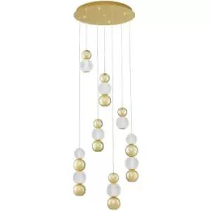 Image of Merano - Gananoque Integrated LED Pendant Ceiling Light Gold Aluminium LED 42W 230V 3289Lm 3200K