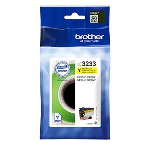 Image of Brother LC3233 Yellow Ink Cartridge