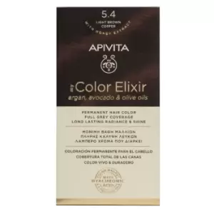 image of Apivita My Color Elixir Permanent Hair Color 5.4 Light Brown Copper