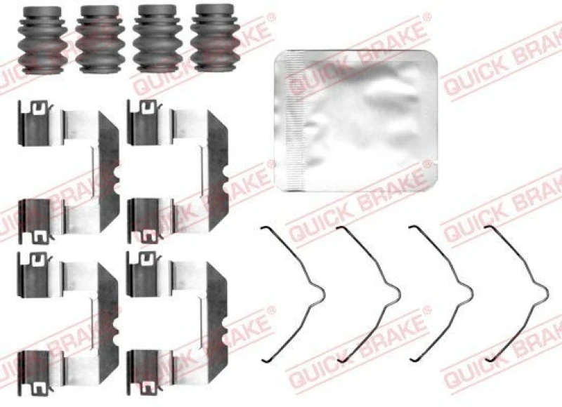 Image of QUICK BRAKE Brake pad fitting kit QUICK BRAKE 109-0191