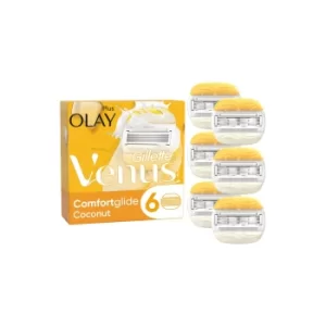 image of Gillette Venus Comfort Glide Coconut with Olay Razor Blades Shaver