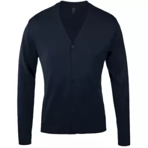 Image of SOLS Mens Golden V Neck Cardigan (XL) (Navy)