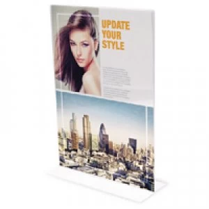 Image of Deflecto Announce Stand Up Sign Holder A6 DF10078