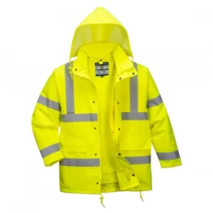 Image of Oxford Weave 300D Class 3 Hi Vis 4-in1 Traffic Jacket Yellow M