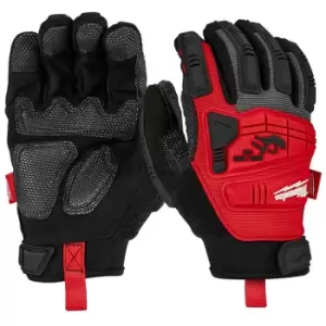 Image of Milwaukee - Impact Demolition Gloves - 11/XXL - Black/Red