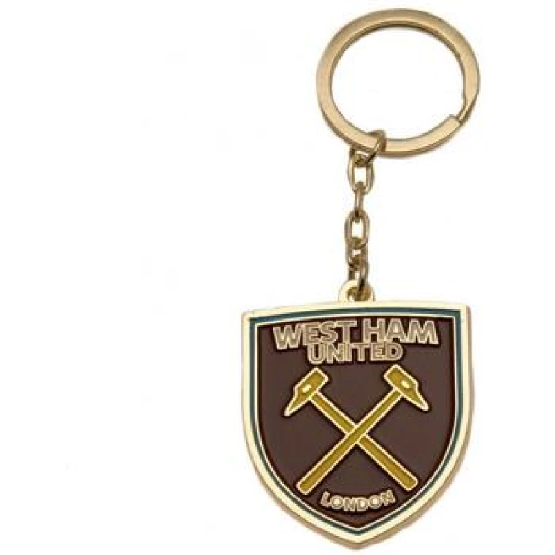 Image of West Ham United FC Mens West Ham Keyring in Brown Brown Male One Size