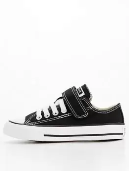 image of Converse Chuck Taylor All Star 1v Easy-on Childrens Ox Trainers, Black, Size 10