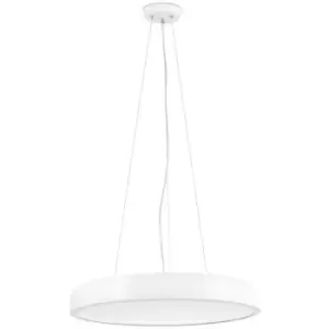 Image of Faro Cocotte Cylindrical Pendant White 43cm 3000K