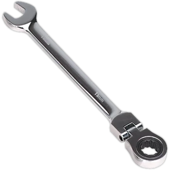 Image of Sealey Flexible Head Ratchet Combination Spanner Metric 11mm
