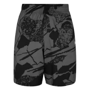 image of Reebok Over Print Performance Shorts - Black