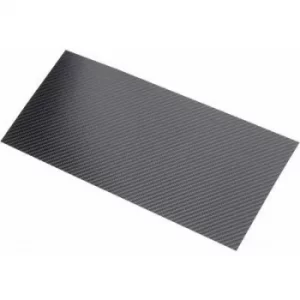 Image of Carbon fibre panel Carbotec (L x W) 340 mm x 150 mm 0.30 mm