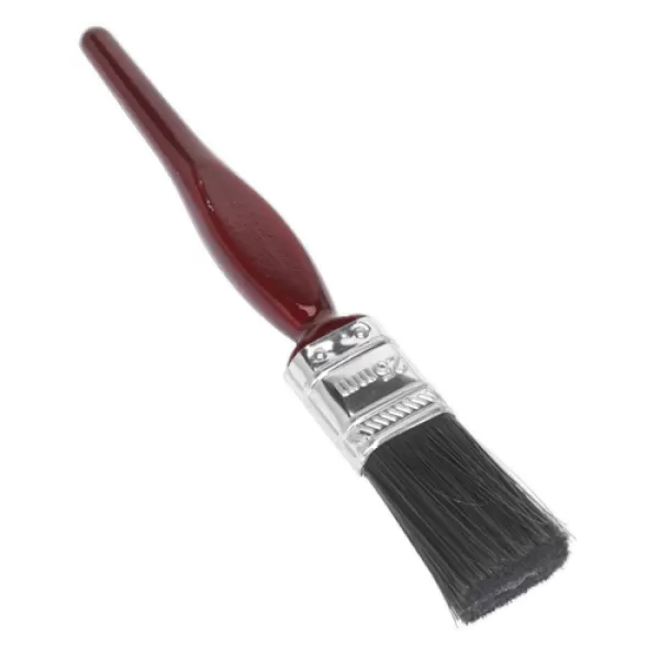 image of Sealey SPB25S Pure Bristle Paint Brush 25mm Pack of 10