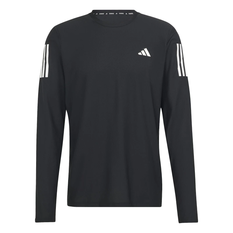 Image of adidas Own The Run Long-Sleeve Top Mens Black male S