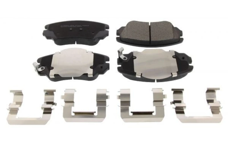 Image of MAPCO 6858 Brake pad set Front Axle, with acoustic wear warning, with anti-squeak plate Brake Pad Set,disc brake (402)