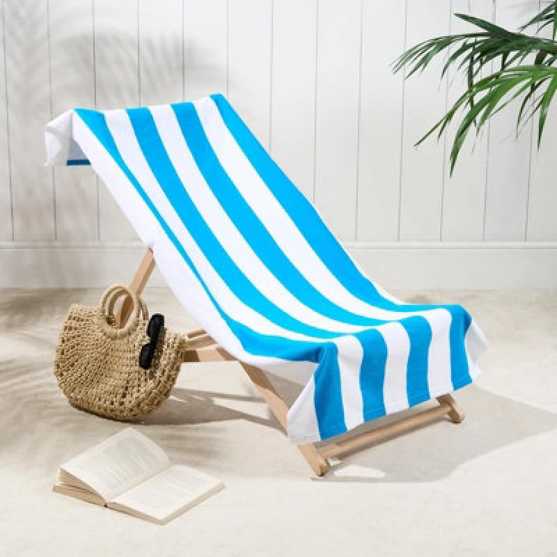 Image of OHS OHS Dino Towel Bath Quick Dry Summer Travel Microfibre Absorbent Swim in Bright Blue Bright Blue One Size Unisex 5027434211487