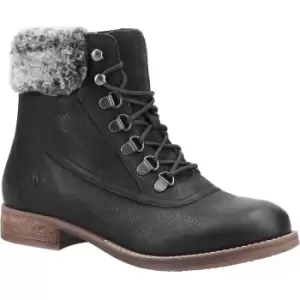 Image of Hush Puppies Womens Effie Lace Up Leather Memory Foam Boots UK Size 4 (EU 37)