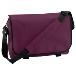 image of Bagbase Adjustable Messenger Bag (11 Litres) (One Size) (Burgundy)