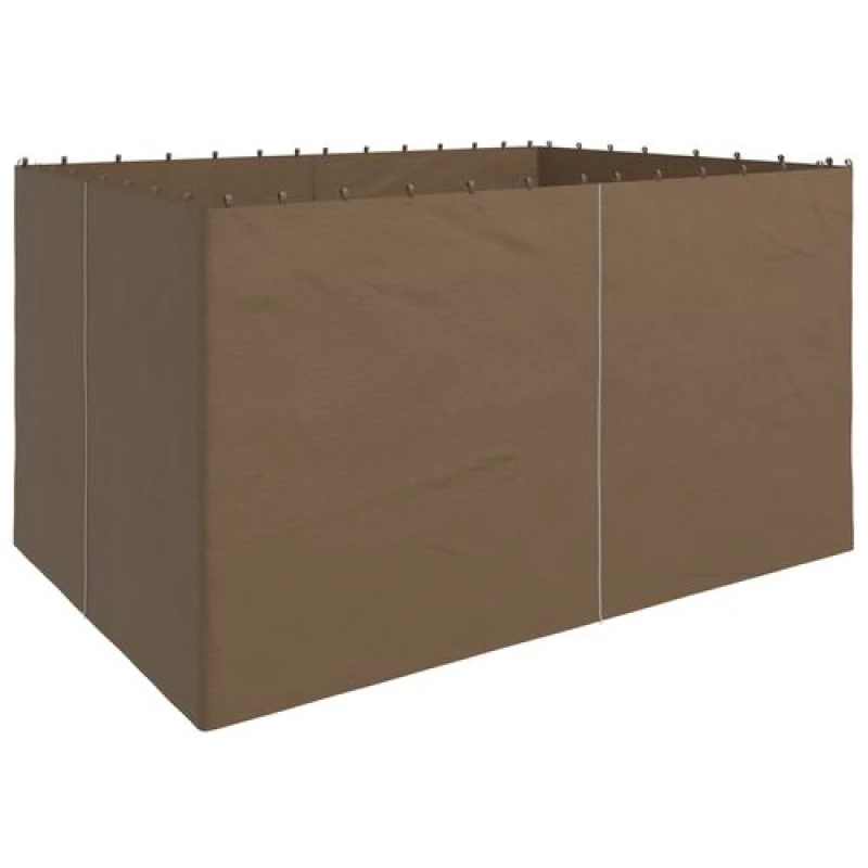 Image of Outsunny 3 x 4(m) Universal Gazebo Replacement Sidewall Set, 4 Panels, Brown, Brown 84C-226V01DR