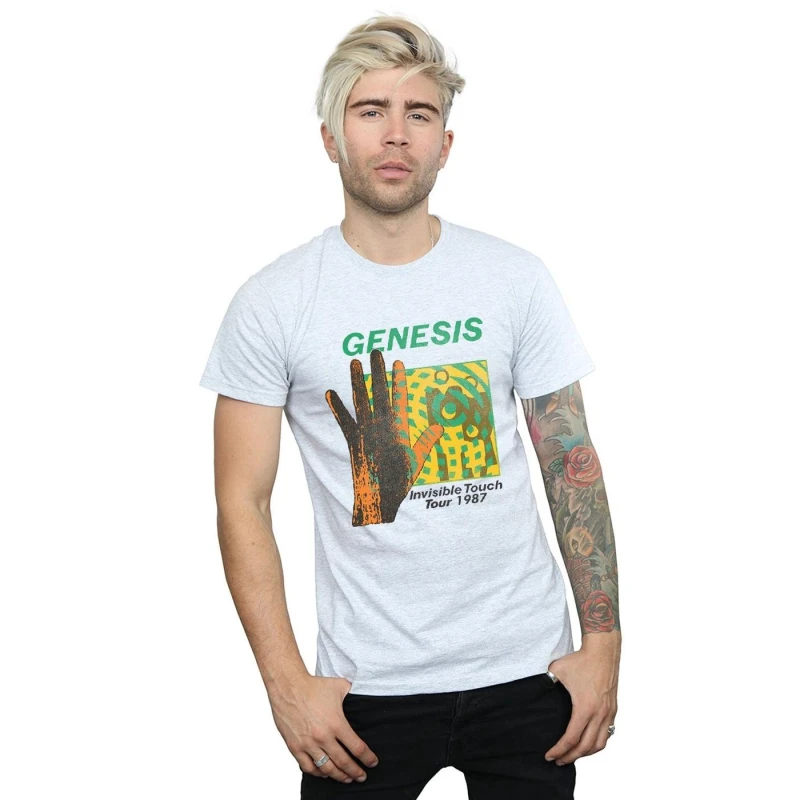 Image of Genesis Genesis Men Invisible Touch Tour T-Shirt in Grey Size: Small Grey S Male 5057245948944