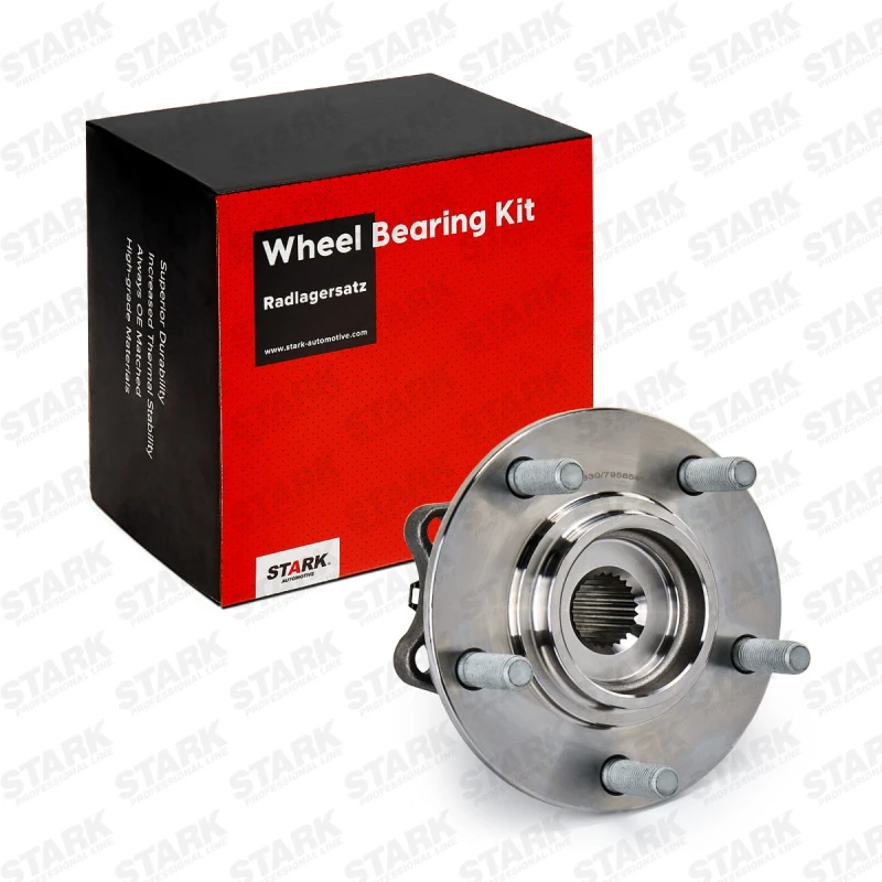 Image of STARK SKWB-0180433 Wheel bearing kit Rear Axle both sides, with integrated ABS sensor Wheel Bearing Kit (654)