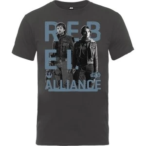 Image of Star Wars - Rogue One Rebel Alliance Kids 12 - 13 Years T-Shirt - Grey