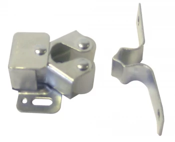 Image of Select Hardware Double Roller Catch Bright Zinc Plated 1 Pack
