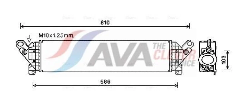 Image of Intercooler AVA COOLING SYSTEMS MZA4277