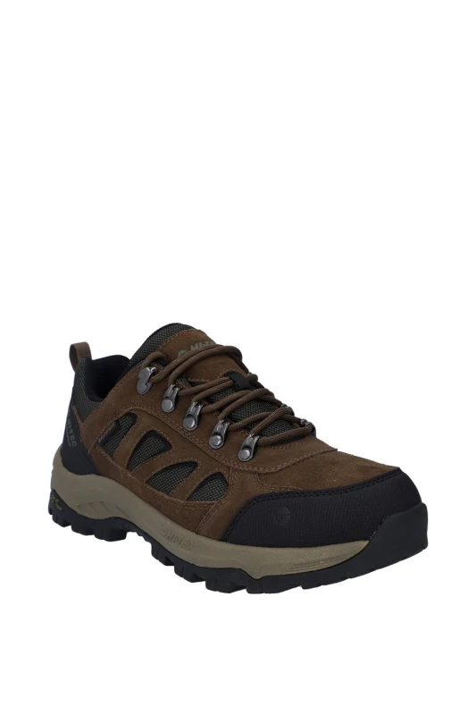 Image of Hi Tec Mens Bandera Expedition Low Walking Shoes UK Size 13 (EU 47) Smokey Brown Khaki HIT169-BROKHA-13
