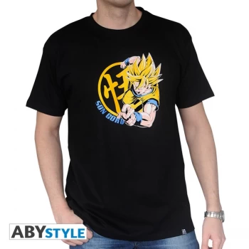 Image of Dragon Ball - Goku Super Saiyan Mens X-Small T-Shirt - Black