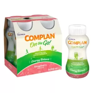 Image of Complan On The Go Energy Release Drink Strawberry Flavour
