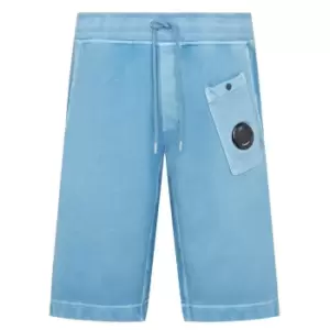 Image of CP Company Brushed Fleece Shorts - Brown