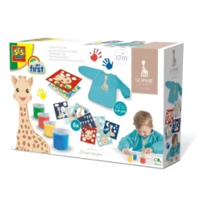 image of SES CREATIVE Sophie La Girafe My First Childrens Fingerpaint Set, 12 Months or Above (14494)