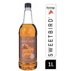 image of Sweetbird Salted Caramel Coffee Syrup 1litre Plastic NWT4164