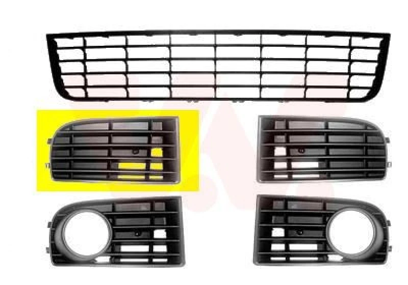 Image of VAN WEZEL Bumper grill VAN WEZEL 5894592