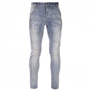 image of 883 Police Moriarty Jeans - Light Blue Wash