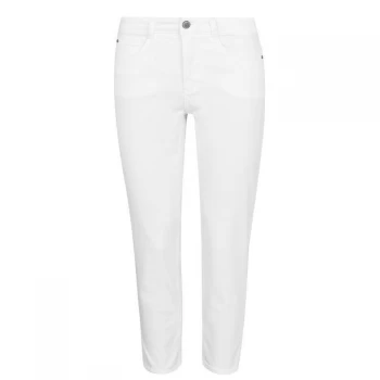 image of Oui Cropped Jean - White 1002