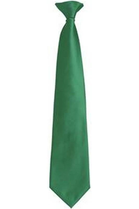Image of Premier Premier Men Fashion ”ColoursWork Clip On Tie in Emerald Emerald One Size Male 5055805451408