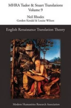 Image of English Renaissance Translation Theory by Neil Rhodes Paperback
