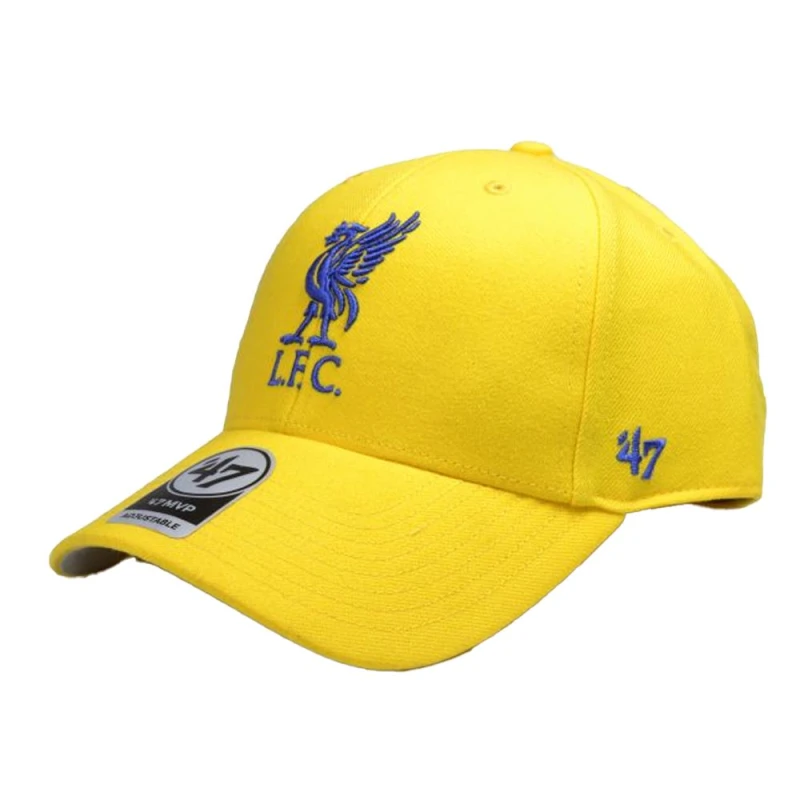 Image of Liverpool FC Womens MVP Crest 47 Baseball Cap in Yellow Yellow Female One Size